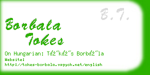 borbala tokes business card